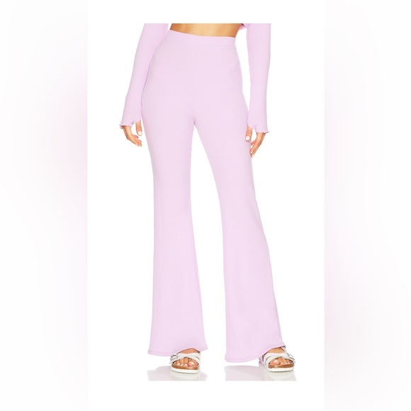 Ribbed High waist pants - Picture 1 of 2